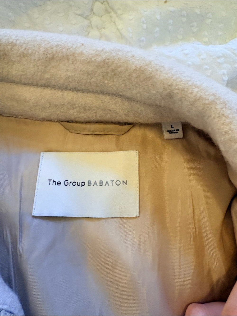 Babaton Cream Teddy Zip Jacket - Picture 5 of 5